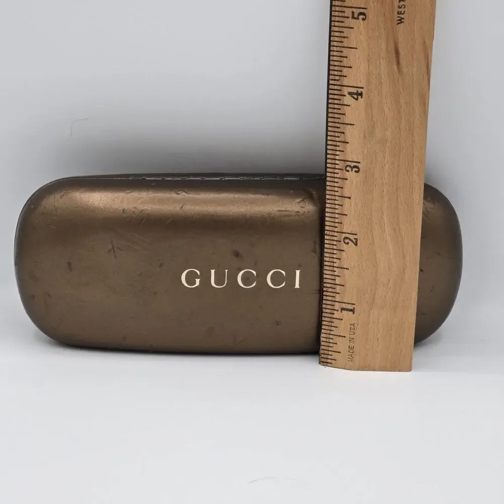 Vintage Gucci Glasses Case W/ Velvet Interior (No Glasses Included) Used